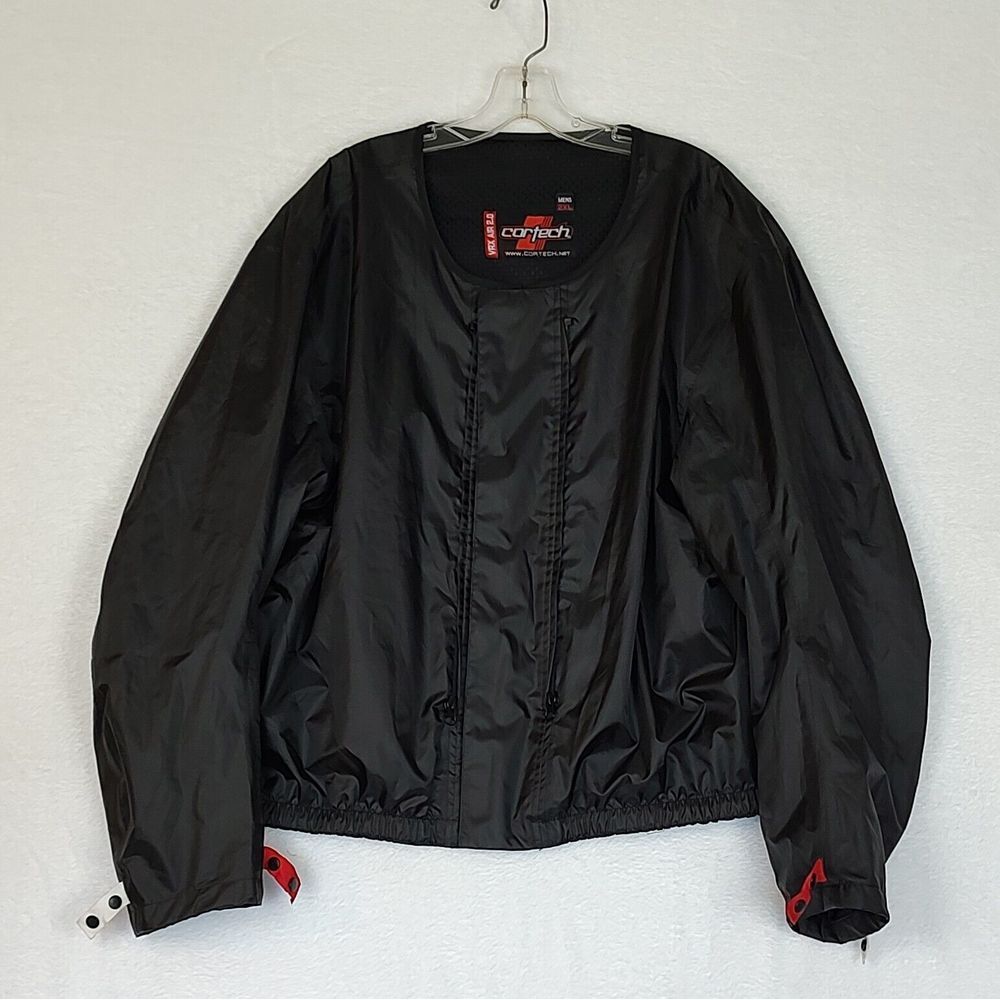 Cortech VRX‎ Air 2.0 Mens 2XL Black Motorcycle Jacket Liner Zip Up Padded Mesh